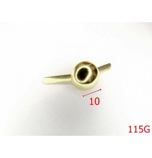 115G/PICIORUS METALIC 10 MM-10-mm---gold---4H6--E21