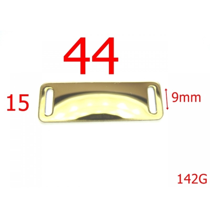 142G/PLACUTA 40X15 GOLD-44x15-mm---GOLD---U22