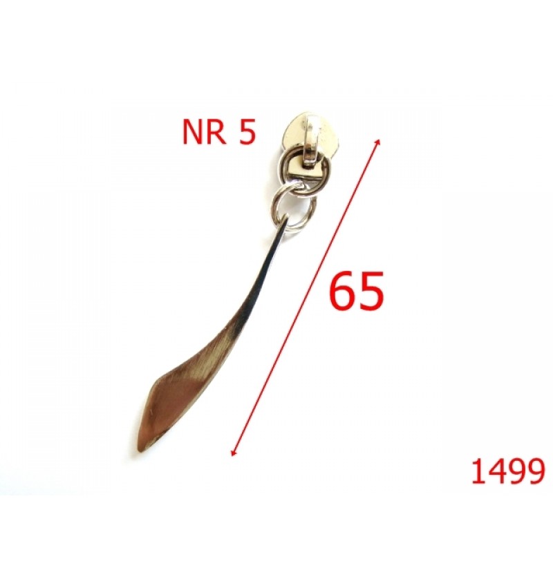 1499/CHEITA FERMOAR PLASTIC NR 5 NIKEL-Nr 5-mm---NICHEL-2F5--AD30