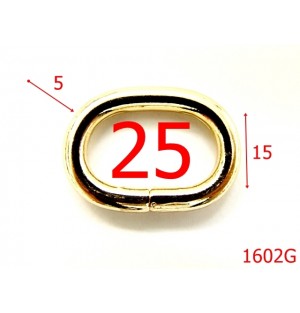 1602G/INEL OVAL 25MM/GOLD-25-mm-5-GOLD-3D6--AG29