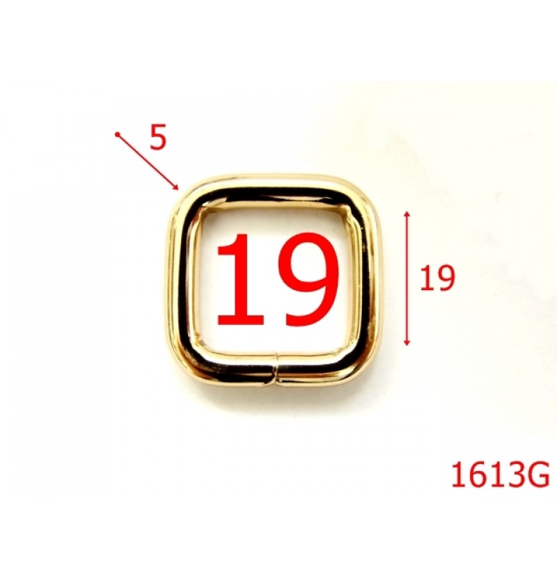 1613G/INEL PATRAT 20 MM /GOLD-19-mm-5-gold---3K1/3K2--AG40