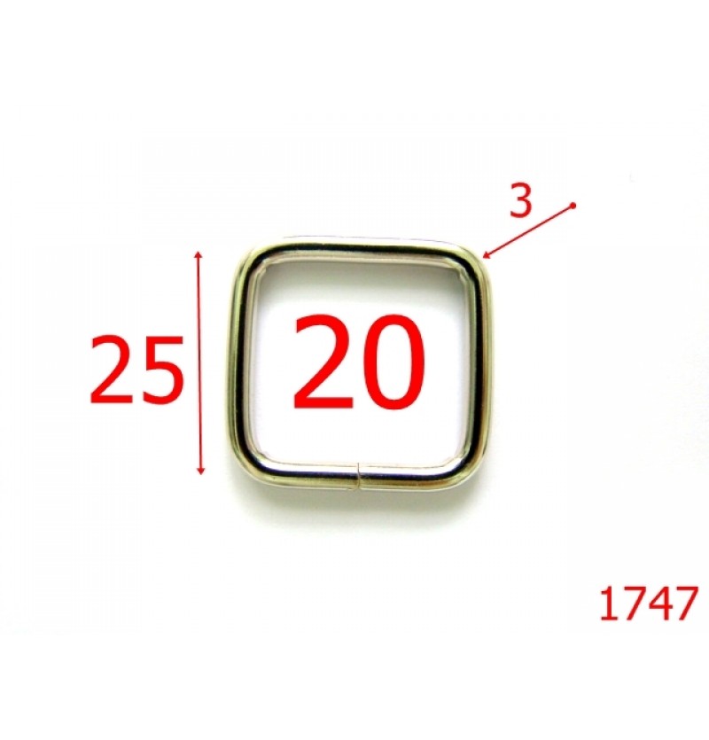 1747/INEL DREPTUNGHIULAR 20MM/NIKEL-20-mm-3-nichel--3L5-3G7-3i6-1B7/AB19--AB19