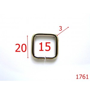 1761/INEL DREPTUNGHIULAR 15MM/NIKEL-15-mm-3-nichel---3G4--X30