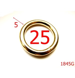 1845G/INEL ROTUND 25MMX5/OTEL/ GOLD-25-mm-5-gold---4D6--AL9