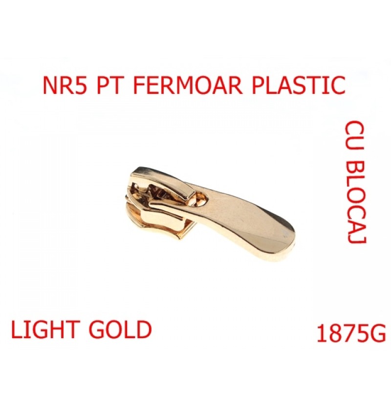 1875G/CURSOR NR 5 CU BLOCAJ FERMOAR PLASTIC /GOLD-nr 5-mm---gold-2D2--AM21
