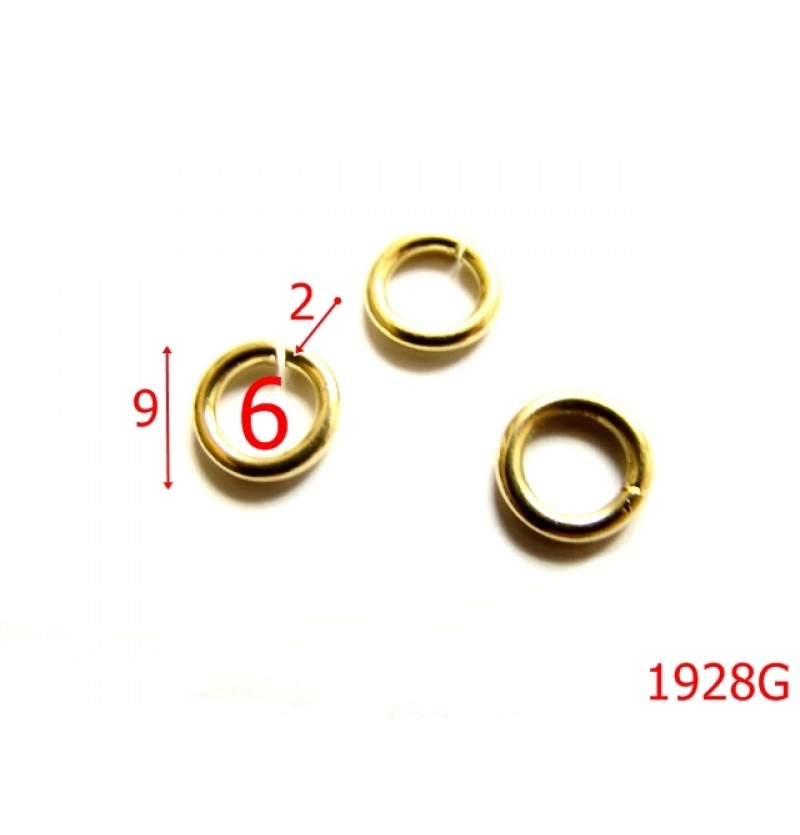 1928G/INEL ROTUND 6MM*2/OTEL/GOLD-6-mm-2-GOLD---AO29