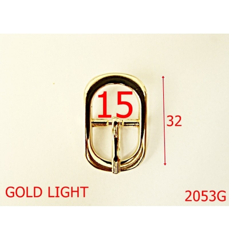 2053G/CATARAMA OVALA  15MM/ZAMAC/GOLD LIGHT-15-mm---GOLD LIGHT-6B5--