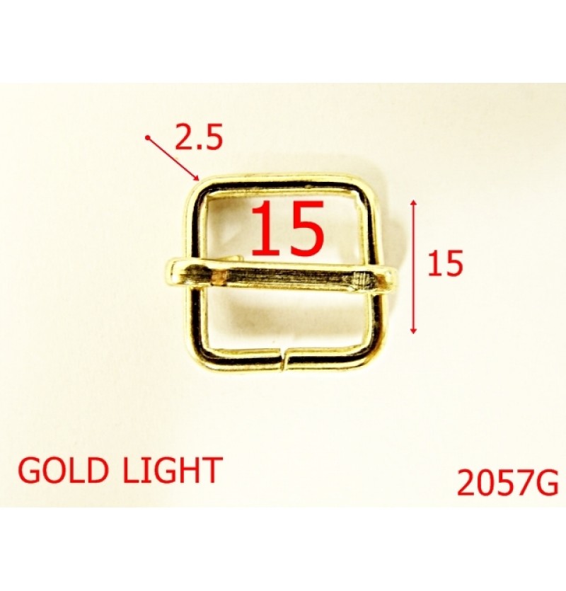 2057G/CATARAMA REGLAJ  15MM*2.5/OTEL/GOLD LIGHT-15-mm-2.5-GOLD LIGHT-6G2--