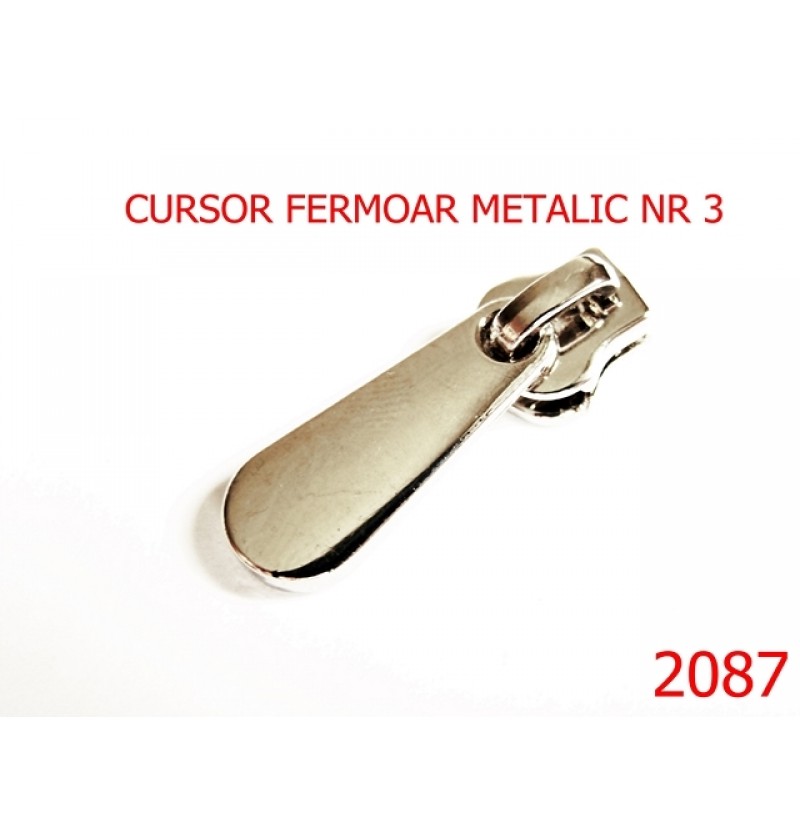 2087/CURSOR FERMOAR METALIC NR3/ZAMAC/NIKEL-Nr 3-mm---NICHEL---Z22