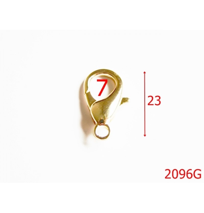 2096G/MINICARABINA /ZAMAC/GOLD-3-mm---GOLD---X28