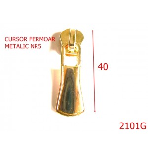 2101G/CURSOR FERMOAR METALIC NR5 /GOLD LIGHT-Nr 5-mm---gold light---2E4--