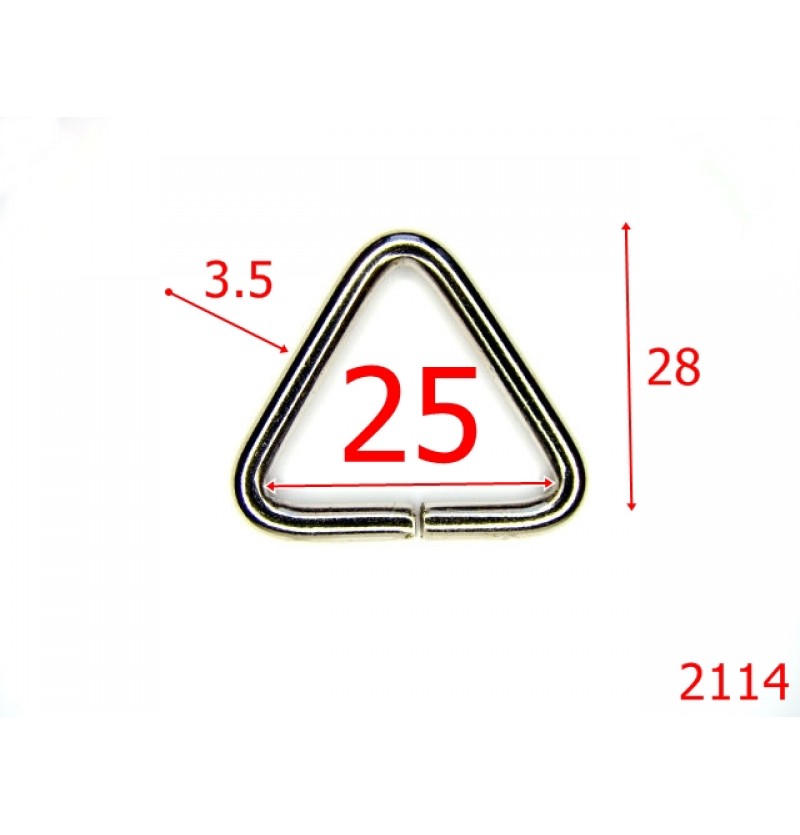 2114/INEL TRIUNGHIULAR 25MM*3.5MM/OTEL NIKEL-25.-mm-3.5-NICHEL-3L6--