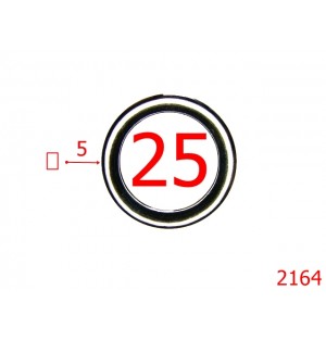 2164/INEL  O 25MMX5MM/ZAMAC /NIKEL-25-mm-5-nichel---4C2--