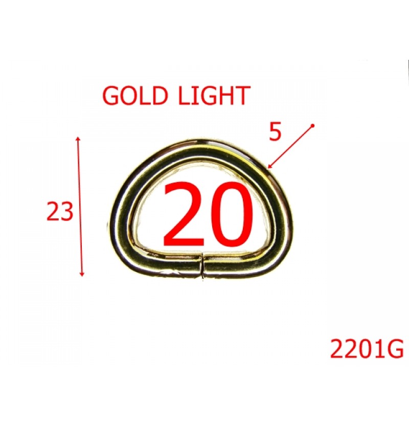 2201G/INEL D 20MM*5/OTEL /GOLD LIGHT-20-mm-5-GOLD LIGHT-3A5-3C1-
