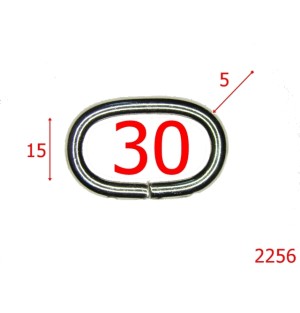 2256/INEL OVAL 3 CM OTEL GROSIME SARMA  5 MM/NICHEL-30-mm-5-nichel---3F6--