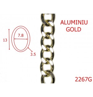 2267G/LANT ALUMINIU SARMA DE 3.5 MM/GOLD-3.5-mm-3.5-GOLD-7K6--