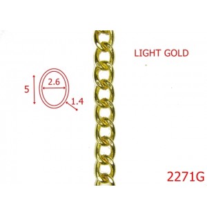 2271G/LANT OTEL SARMA 1.4 MM/2.6*5/GOLD LIGHT-1.4-mm-1.4-GOLD-7L5--