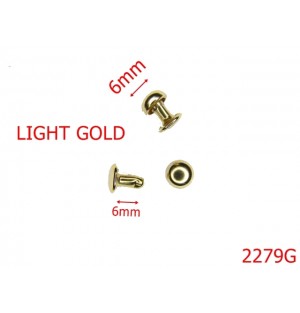 2279G/BUMBI OTEL ORNAMENTALI DIAM 6 MM /GOLD LIGHT-6-mm---GOLD LIGHT---