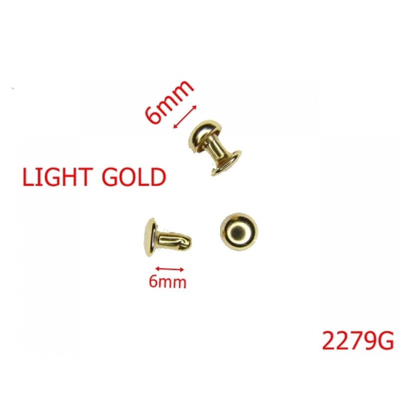 2279G/BUMBI OTEL ORNAMENTALI DIAM 6 MM /GOLD LIGHT-6-mm---GOLD LIGHT---