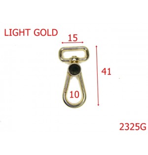 2325G/CARABINA 15 MM ZAMAC /GOLD LIGHT-15-mm---gold light--5H10---