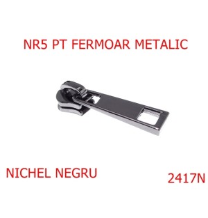 2417N/CURSOR NR 5 FERMOAR METALIC  NICHEL NEGRU-NR 5-mm---nichel negru---2E1--