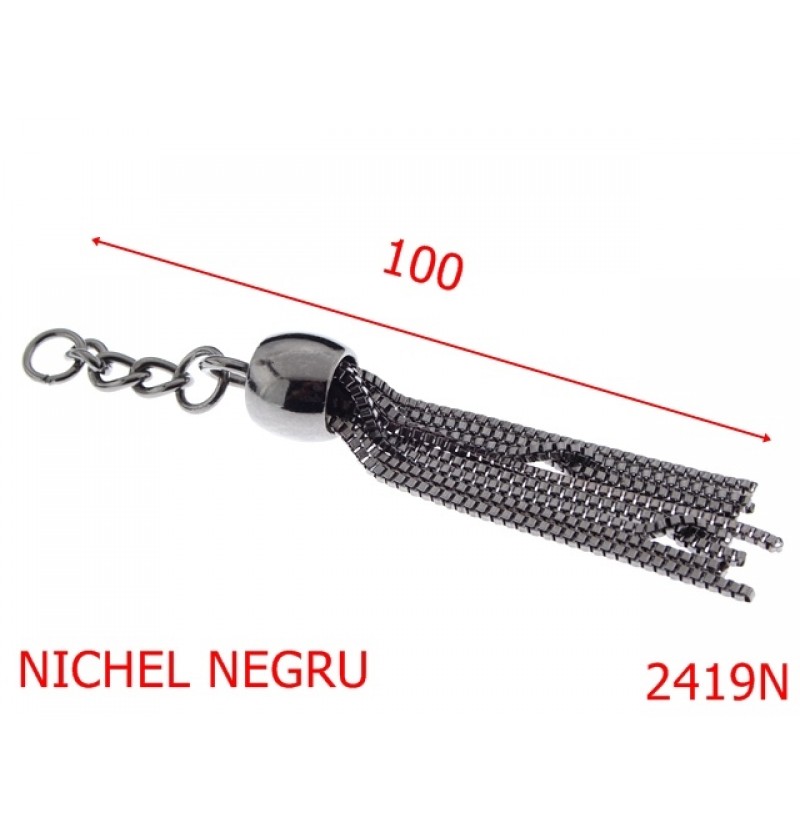 2419N/CIUCURE ORNAMENTAL NICHEL NEGRU-100-mm---NICHEL NEGRU---AS42