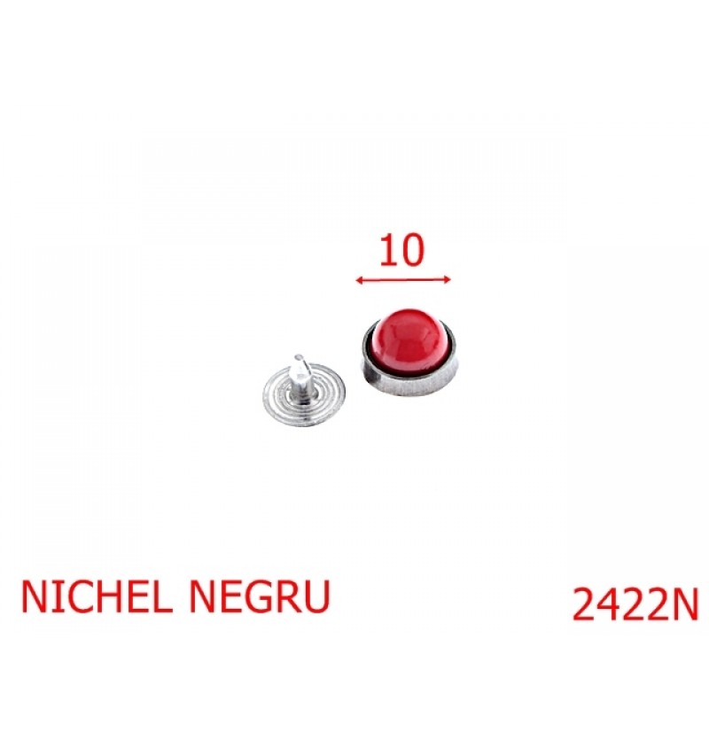 2422N/PIATRA ROSIE  10MM MONTURA NICHEL NEGRU-10-mm---NICHEL NEGRU-1B4--