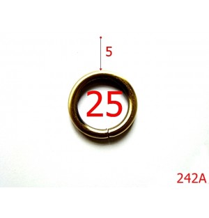 242A/INEL RORUND  25MM* 5 MM /ANTIK -25-mm-5-antic---4A3--C16