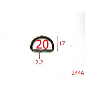 244A/INEL  D  2CM ANTIK-20-mm-2.2-antic---2D3-7i8/3B2--G23