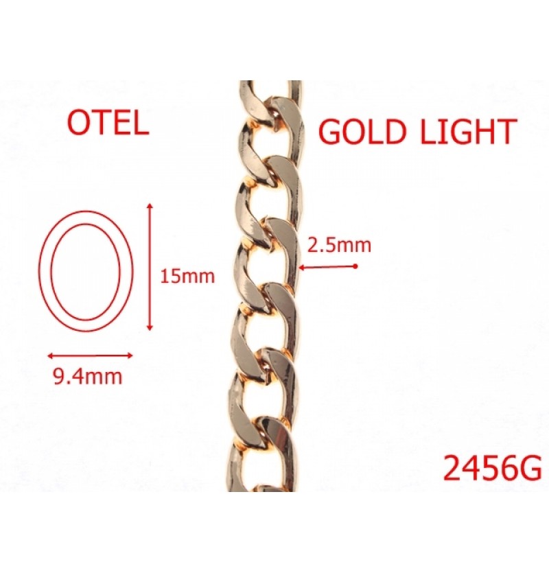 2456G/LANT OTEL GOLD LIGHT 9.4mmX2.5mm-9.4-mm-2.5-GOLD LIGHT-7I4--
