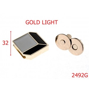 2492G/INCHIZATARE ROMBICA GOLD LIGHT-32-mm---gold light---12C5--