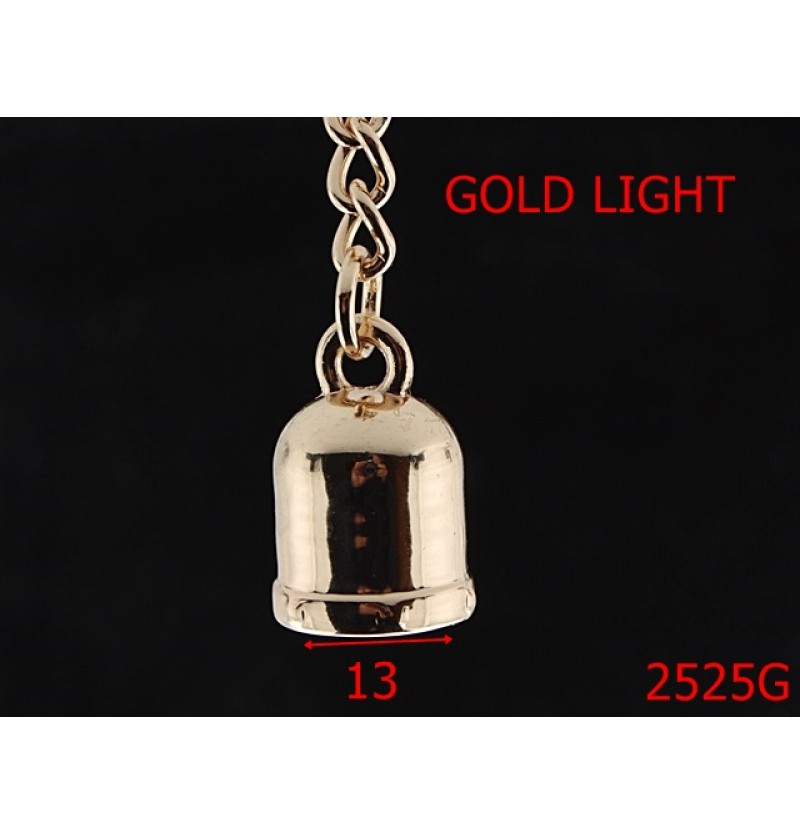 2525G/CLOPOTEL ORNAMENTAL GOLD LIGHT-13-mm---GOLD LIGHT-4F8/4B8--
