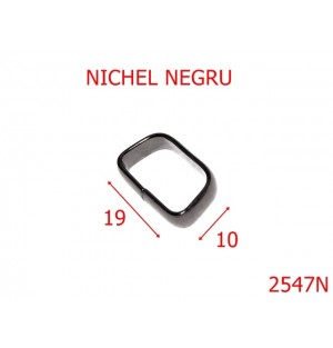 2547N/TRECERE /PUNTE-19-mm---NICHEL NEGRU-V42--