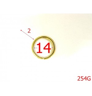 254G/INEL 1,5 CM GOLD-14-mm-2-gold--4L1-4G4---T13
