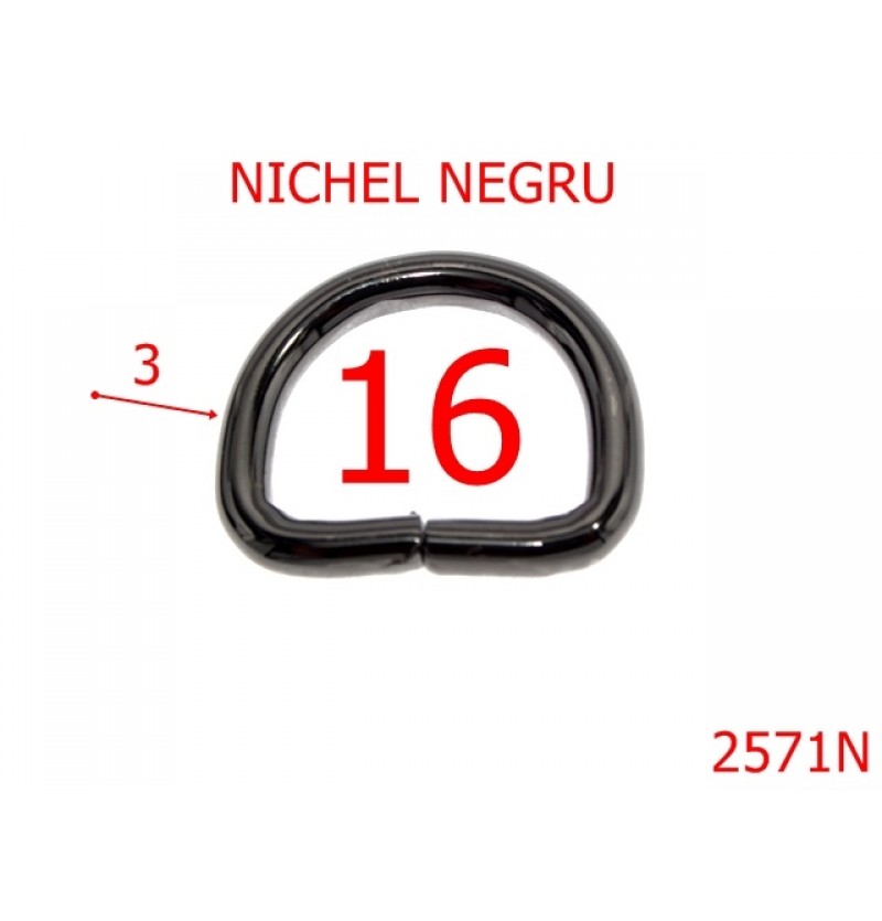 2571N/INEL-16-mm---NICHEL NEGRU---O42/F44
