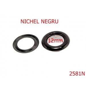 2581N/OCHET   -12-mm---nichel negru---2D2-2F6--