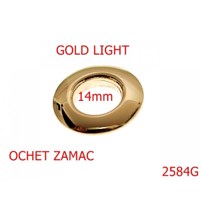2584G/OCHET   -14-mm---GOLD LIGHT-2G1--