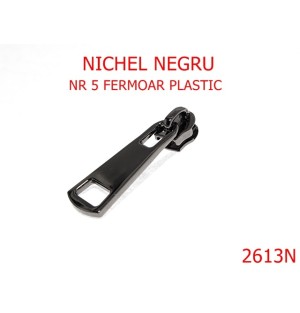 2613N/CURSOR FERMOAR PLASTIC-NR 5-----nichel negru---2F2--