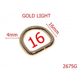 2675G/INEL D-16-mm-4-gold light---2F5/3E5-3A5-