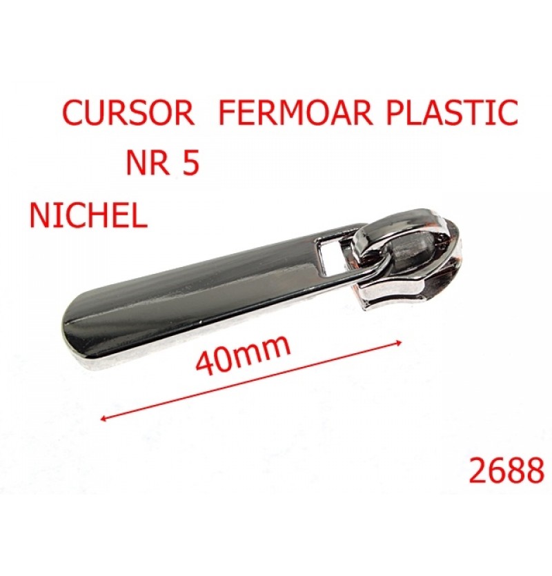 2688/CURSOR FERMOAR PLASTIC-NR 5-mm---NICHEL-2G1--