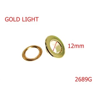 2689G/OCHET PLAT -12-mm---gold light---1D1--