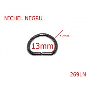 2691N/INEL D-13-mm-2.2-NICHEL NEGRU---I42/M43