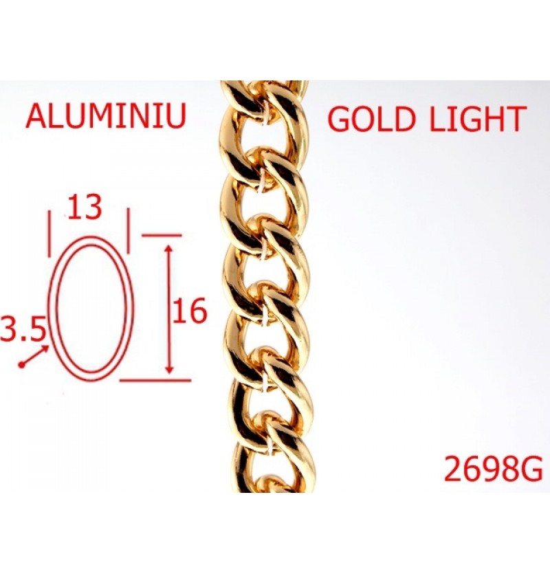 2698G/LANT ALUMINIU-13-mm-3.5-gold light-7G6--