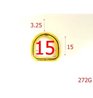 272G/INEL  D  1,5 CM GOLD-15-mm-3.25-gold---3E5--L3