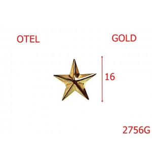 2756G/ONAMENT STEA-16-mm---GOLD-3G1--