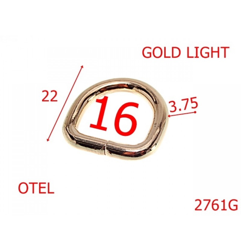 2761G/INEL D-16-mm-3.75-GOLD LIGHT-3A5--