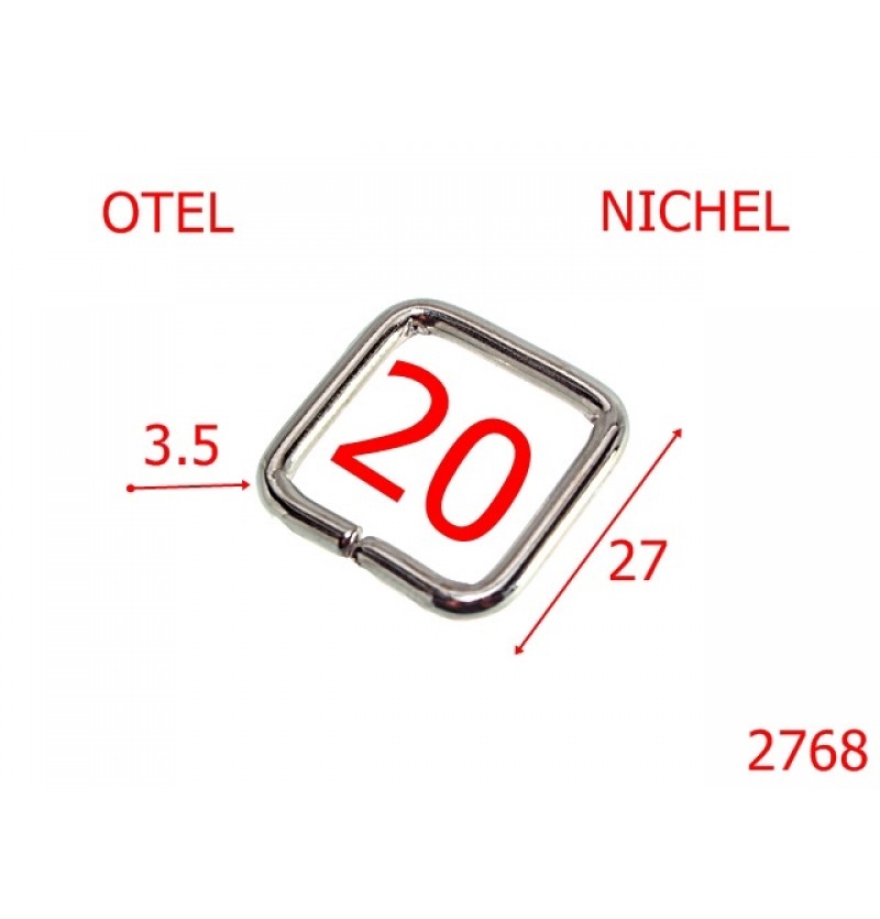 2768/INEL DREPTUNGHIULAR-20-mm-3.5-nichel-3G4-3G3-7K5/5H1/1C4--