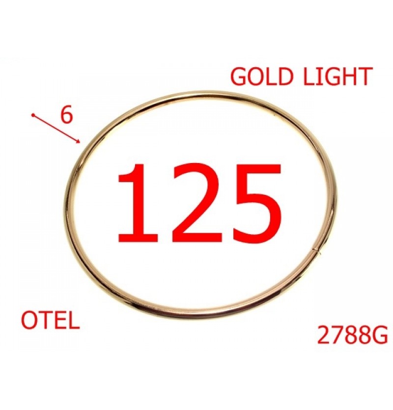 2788G/MANER ROTUND-125-mm-6-GOLD LIGHT-7G8--