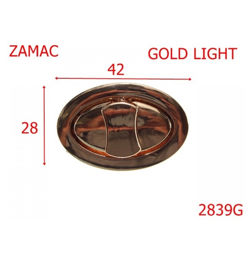 2839G/INCHIZATOARE  -42X28-mm---gold light---12A5--