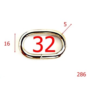 286/INEL OVAL 3.2 CM-32-mm-5-nichel-----V20